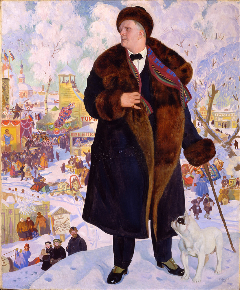 Картина Бориса Кустодиева — Портрет Ф. И. Шаляпина