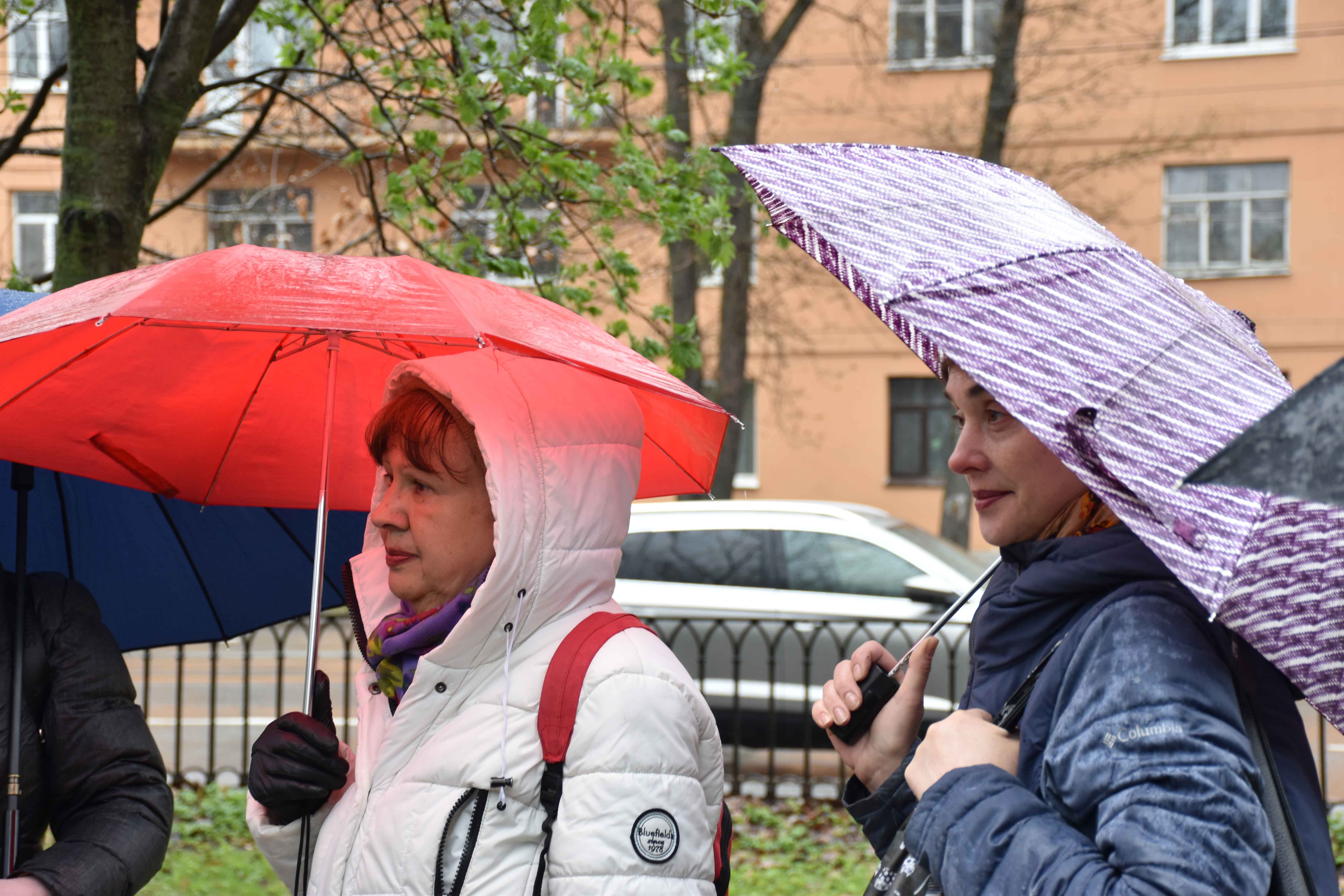 30 апреля, несмотря на непогоду, читатели библиотеки на Карповке отправились в Вяземский сад на экскурсию, посвящённую истории празднования Первого мая.