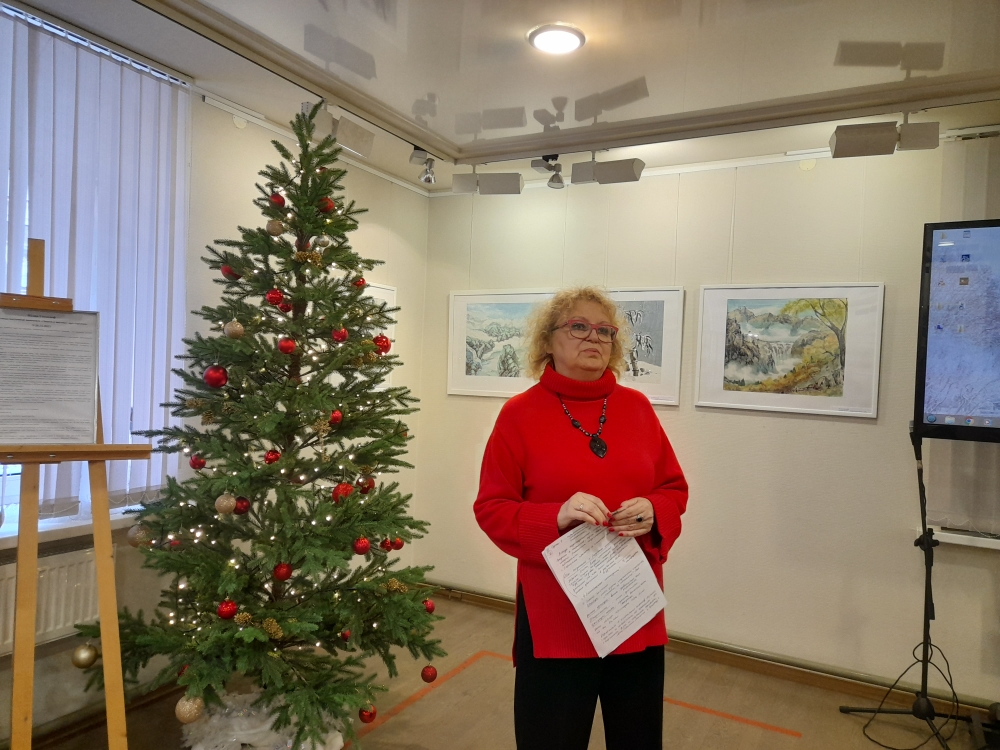 В Библиотеке Кировских островов открылась выставка работ в традициях китайской живописи