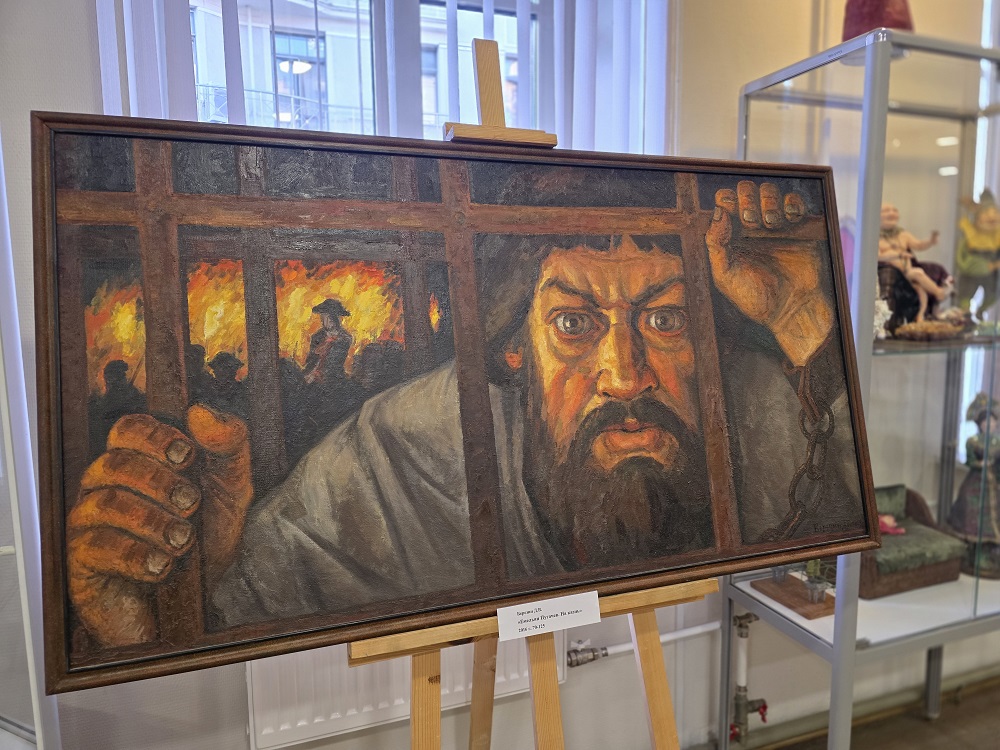 В Библиотеке Кировских островов открылась выставка живописи Дмитрия Березина «Живописная летопись России».