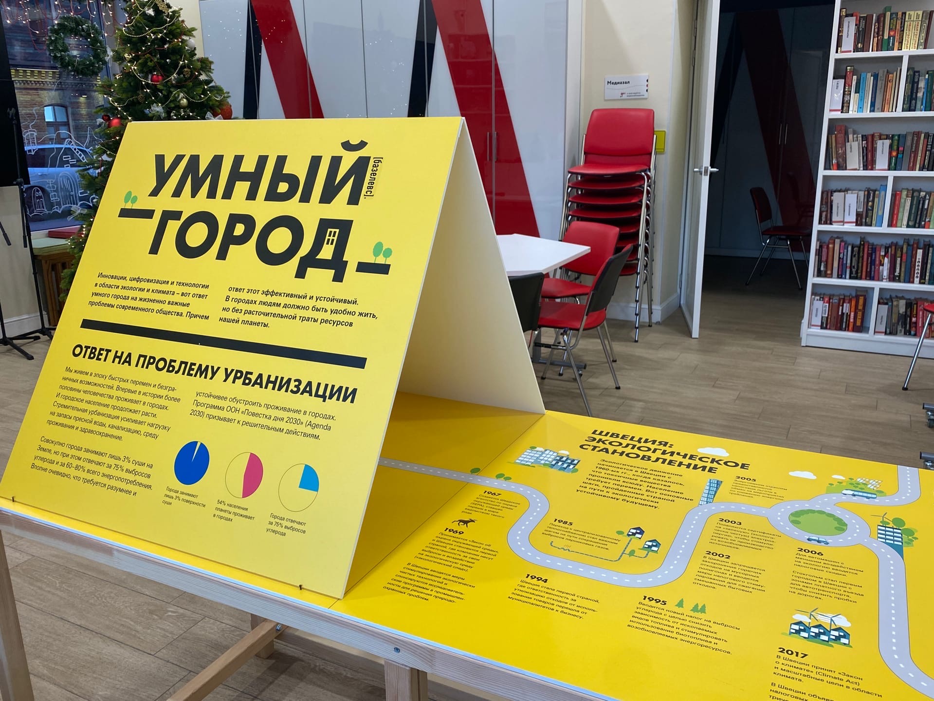 Постер для новости «Выставка Генерального консульства Швеции в Санкт-Петербурге «Умный город» открылась в Петроградском районе»