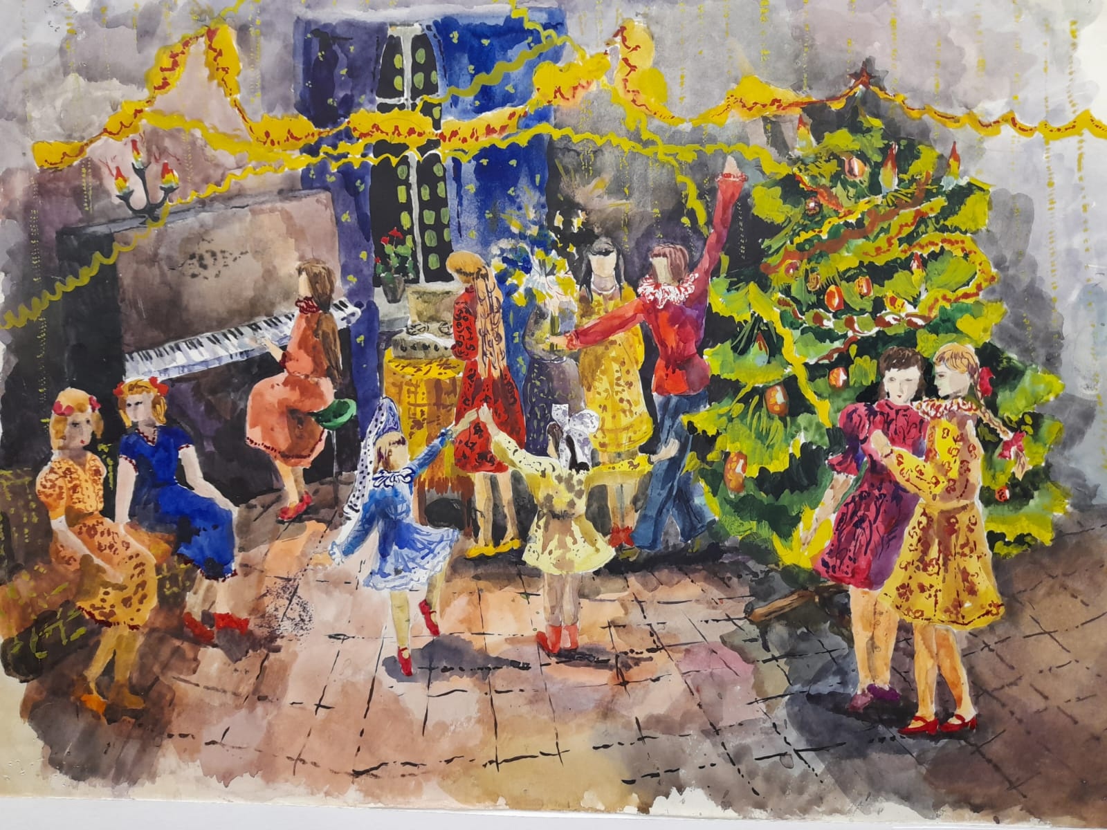 Постер для новости &laquo;В Центральной районной детской библиотеке выставлены детские рисунки о зиме&raquo;