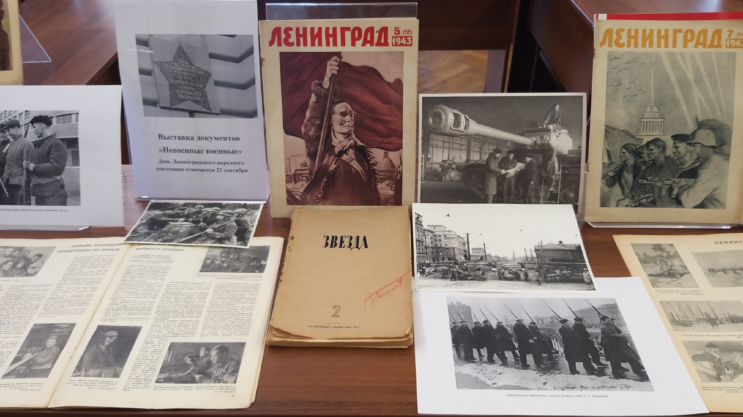 Постер для новости &laquo;В Юношеской библиотеке имени А.П. Гайдара проходит выставка документов о Ленинградском народном ополчении&raquo;