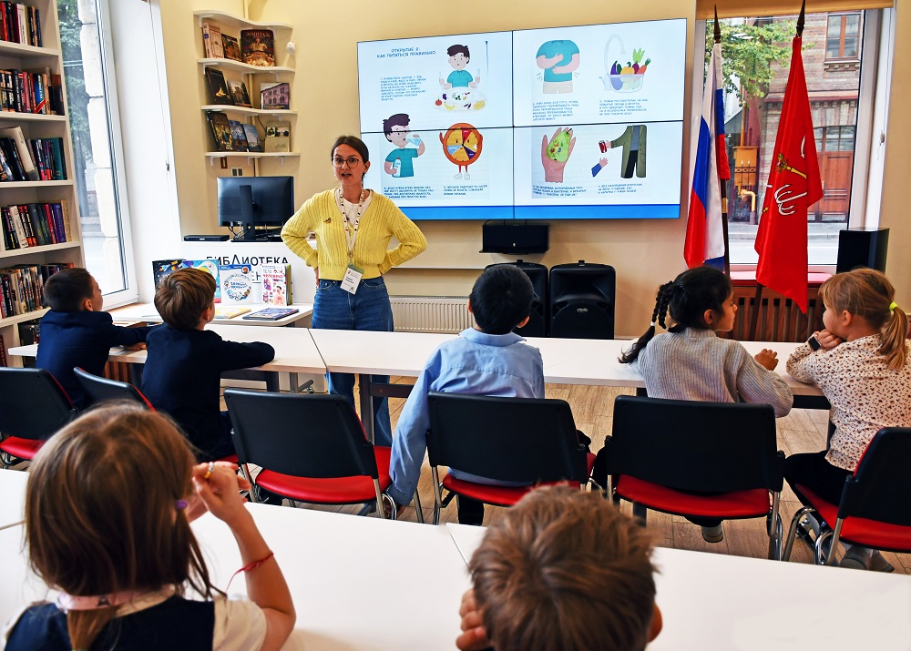 Постер для новости «О полезных привычках говорили с детьми в Библиотеке имени В.И. Ленина»