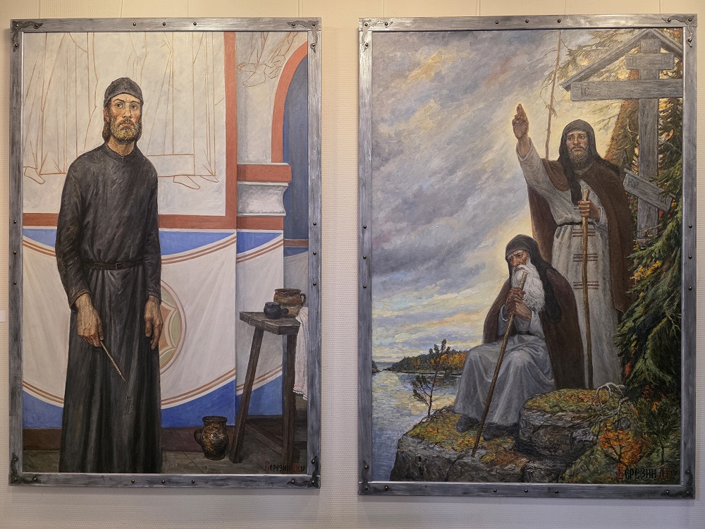 Постер для новости &laquo;Искусство вдохновляет помнить. В Библиотеке Кировских островов открылась выставка «Живописная летопись России».&raquo;