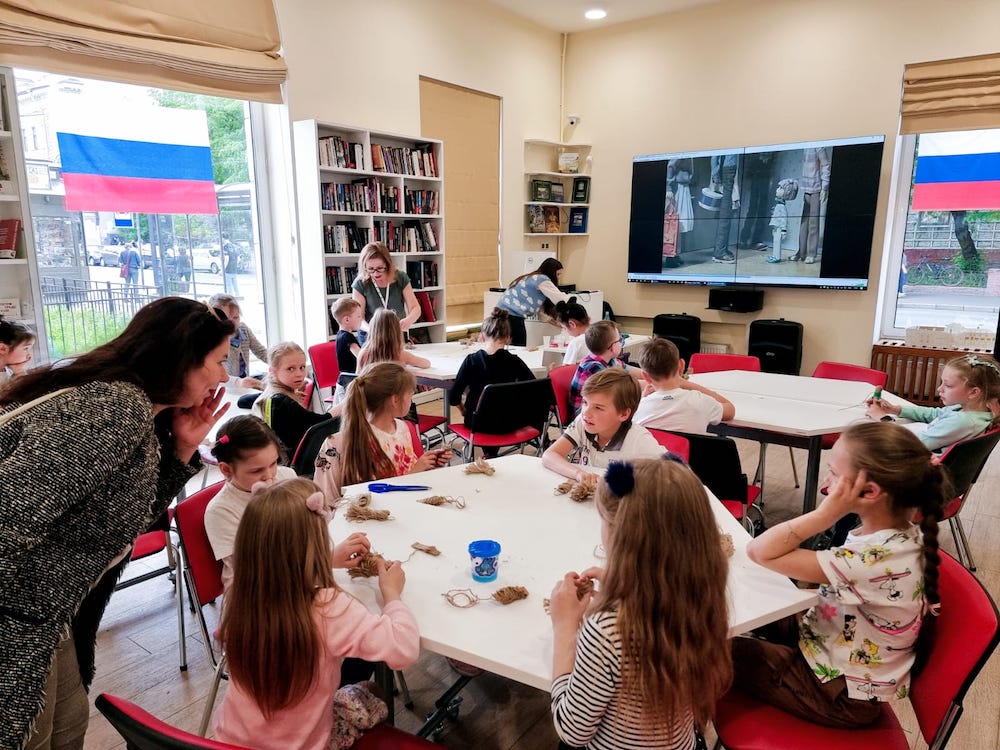 День защиты детей в библиотеке Ленина вместе с Домовёнком Кузькой