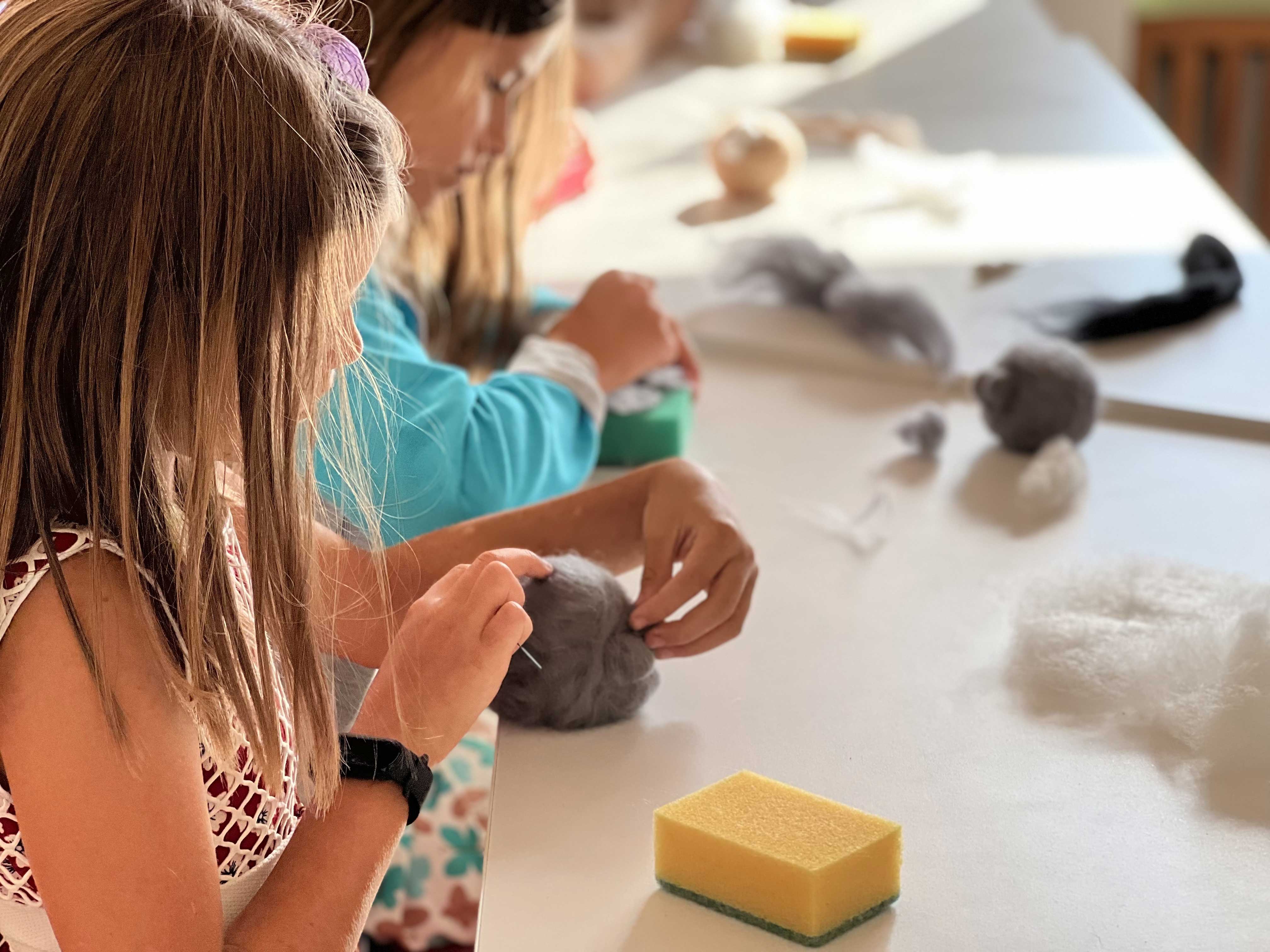 На мастер-классе участники узнали об истории возникновения фелтинга, освоили технику сухого валяния и в результате создали своими руками чудесную игрушку