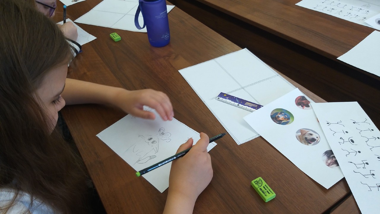 Мастерская комиксов продолжает работу в Юношеской библиотеке имени А. Гайдара