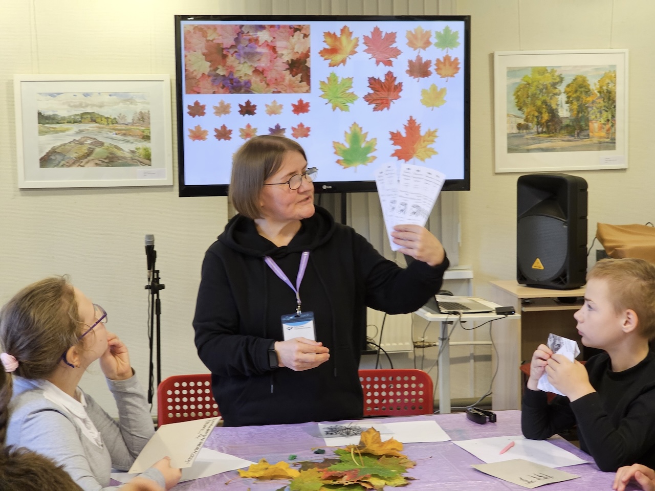 Учащиеся 5 класса школы № 25 посетили экскурсию по библиотеке Кировских островов