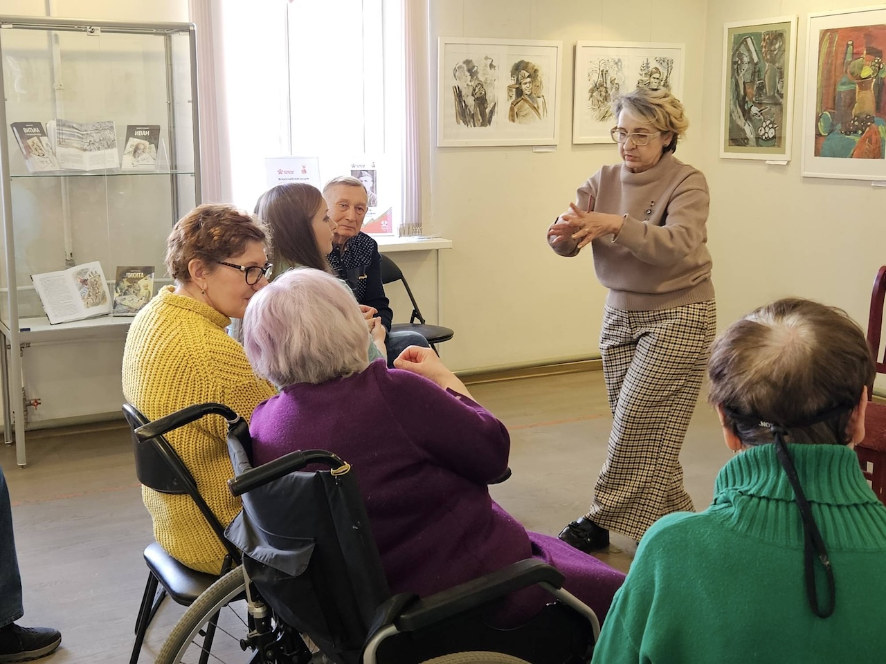 Встреча Альцгеймер-клуба в Библиотеке Кировских островов