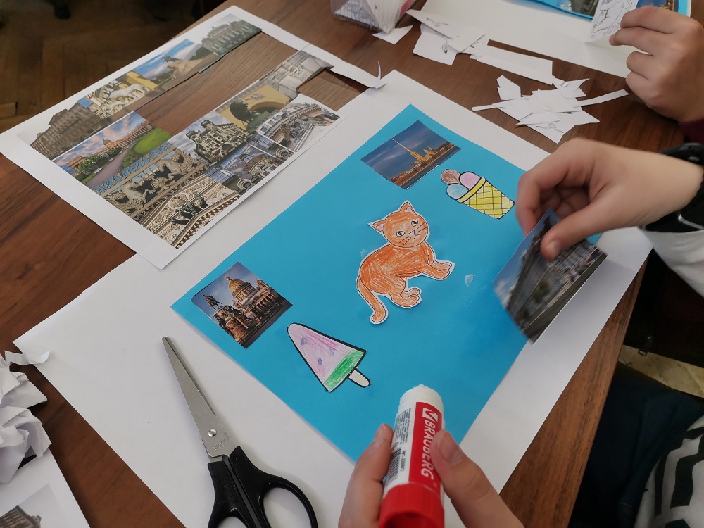 Мастер-класс по созданию коллажа на тему «Прогулки по Петербургу»